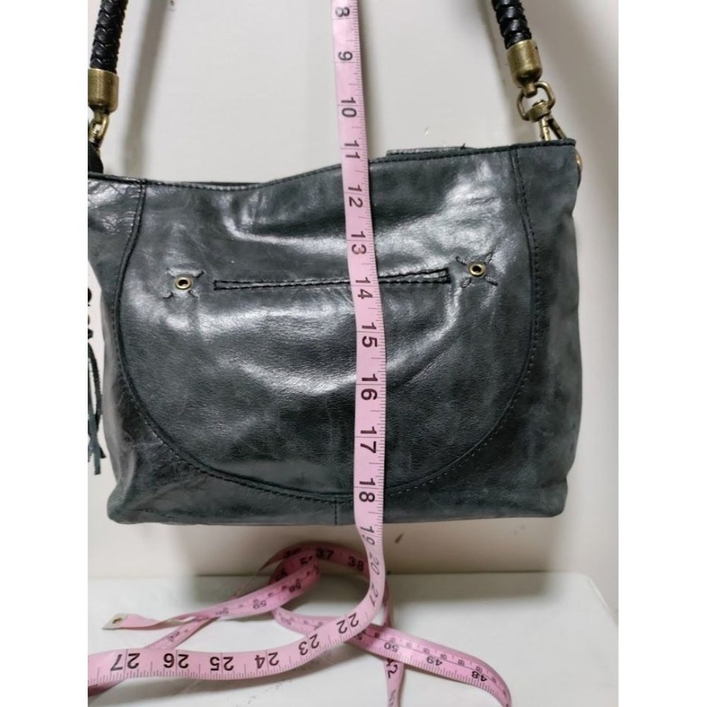 The Sak Womens Indio Leather Hobo Shoulder Bag Handbag Black One Size - Picture 13 of 15